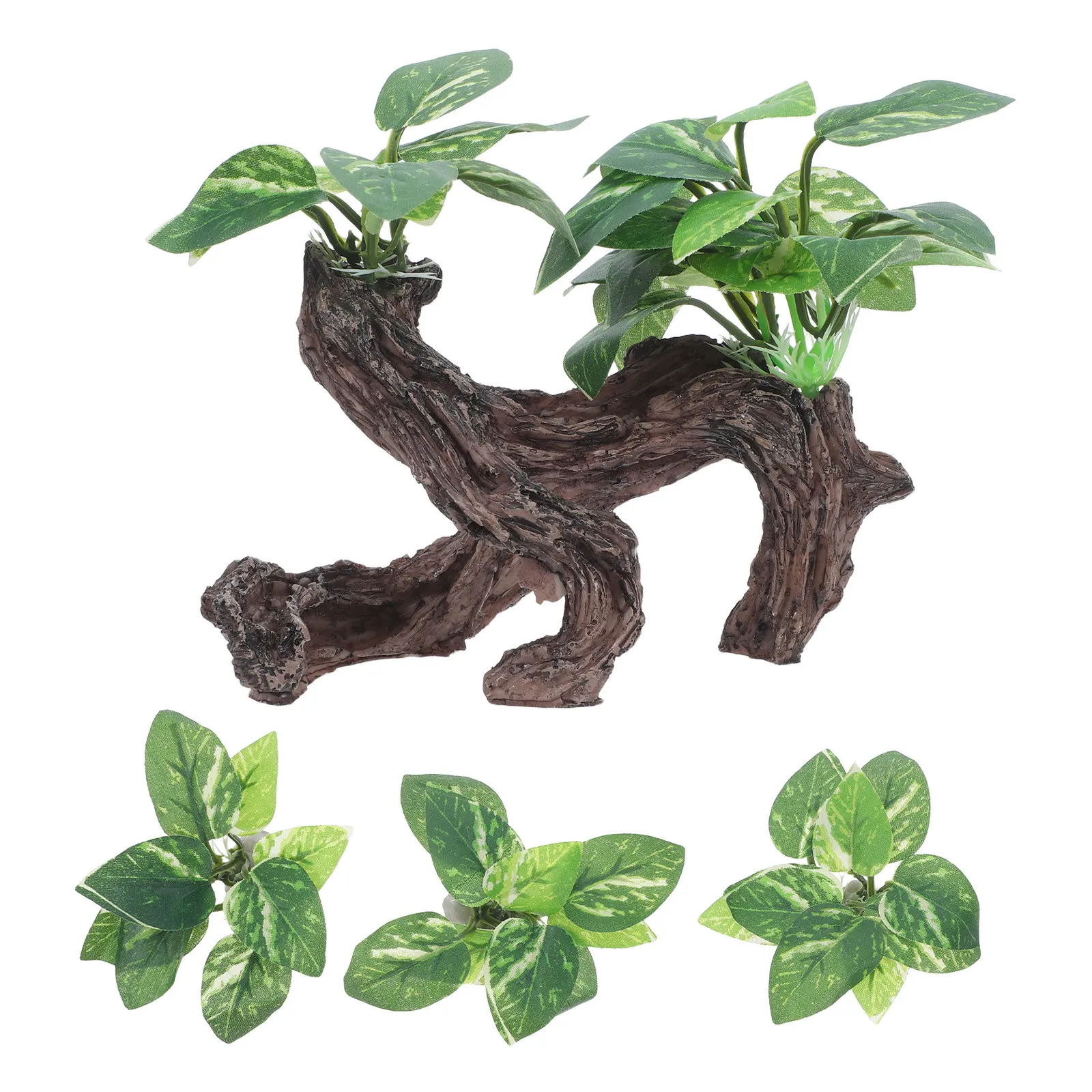 

Набор из 4 натуральных коряг для аквариума: декор, украшения для аквариумов, имитация пещер и искусственных растений