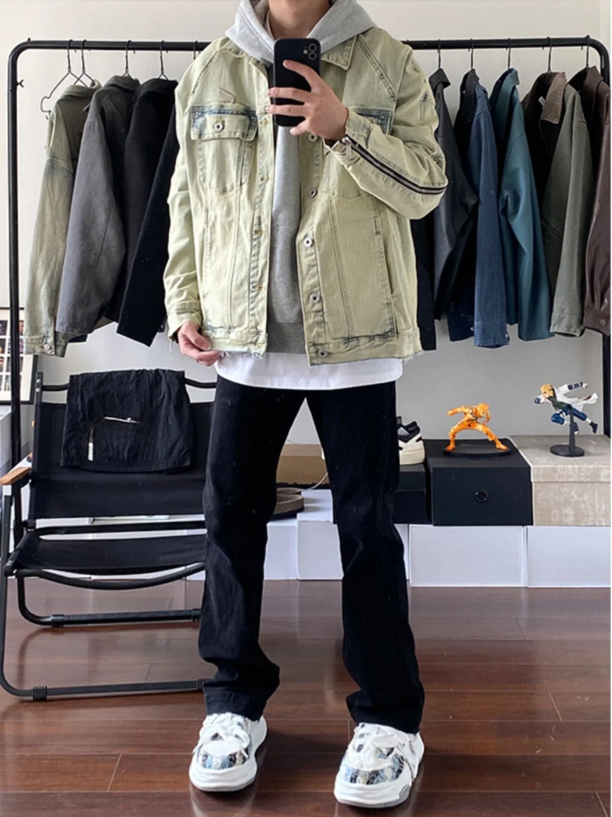 

Мужские джинсы Bla Slim Fit в американском стиле High Street, прямые, с эффектом расклешивания, эластичные, модные, весна-осень