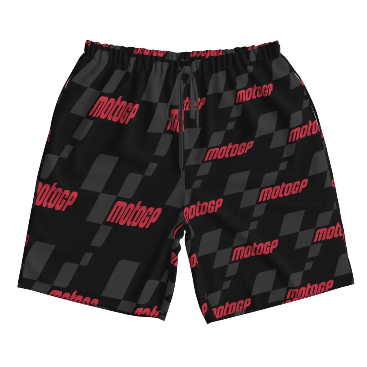 Pantaloncini da surf da spiaggia essenziali con logo Moto GP Pantaloni da uomo estivi da nuoto casual ad asciugatura rapida