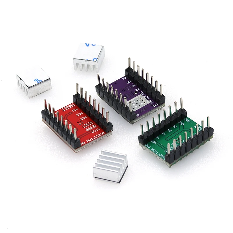 5pcs A4988 Stepstick Stepper Motor Driver Module with Heat Sink for 3D Printer Reprap Suitable for Mendel Huxley Arduino - 502