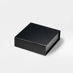 Geotobox 12x12x4cm | 10.5x11x3.5cm Tiny Small Black Square Magnetic Lid Jewelry Accessories Packaging Gift Boxes