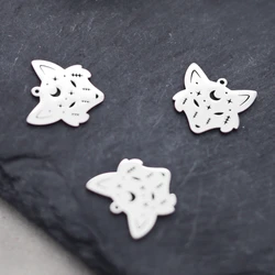 3pcs Wolf Head Charms Animal Pendants For Jewelry Making Findings Crafting Accessory For DIY Necklace