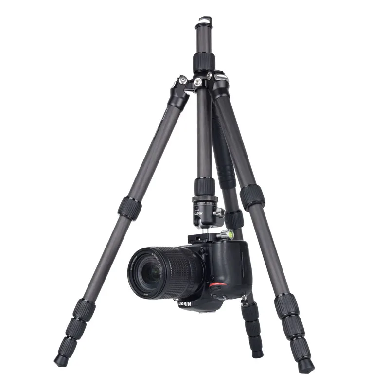 حامل ثلاثي للكاميرا من ألياف الكربون خفيف الوزن ومحمول وخفيف الوزن من AOKA KE255C+BH25 للسفر