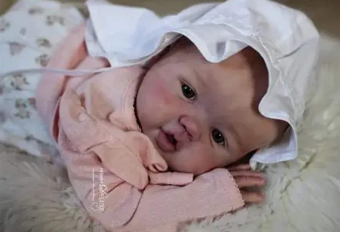 26 Inch Unfinished Reborn Doll Kit DIY Baby Doll Parts with Cloth Body And Unpainted Eyes Harper Newborn Doll Accessories