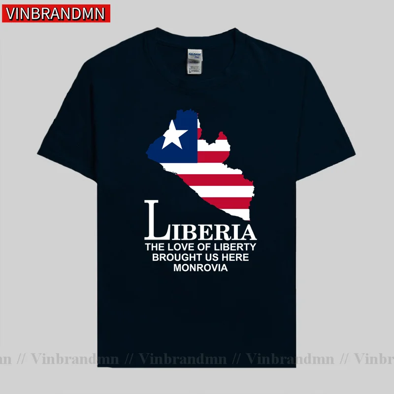 Liberia Liberian LBR Monrovia mens new t shirt men Fashion tops Short Sleeve sports clothes national team summer cotton t-shirt