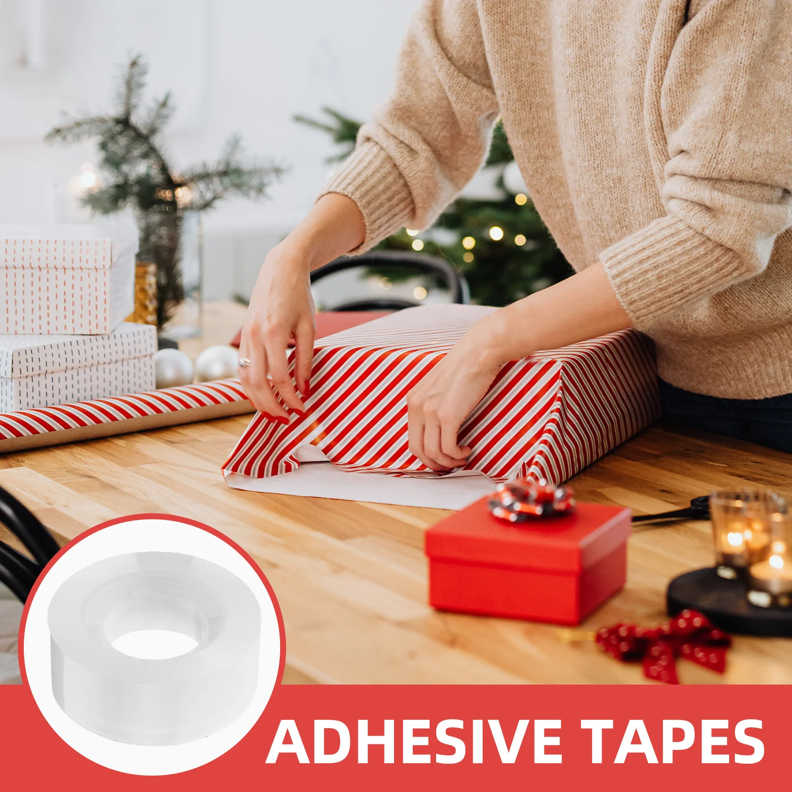 12 rolos de fita de embalagem transparente 1.8cm x 30m, fita transparente resistente para embrulhar pacotes de vedação, caixas de correio, reparos diy, escritório