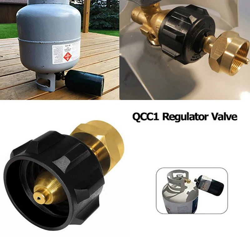 Outdoor Picnic Gas Cylinder Tank Gas Propane Refill Adapter QCC1 Regulator Valve Converter Adapter BBQ Tools