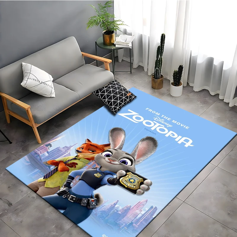 Disney Crazy Animal City 3D Printing Large Area Rugs Carpets for Home Living Room Bedroom Sofa Doormat Kids Floor Mats Potdemiel