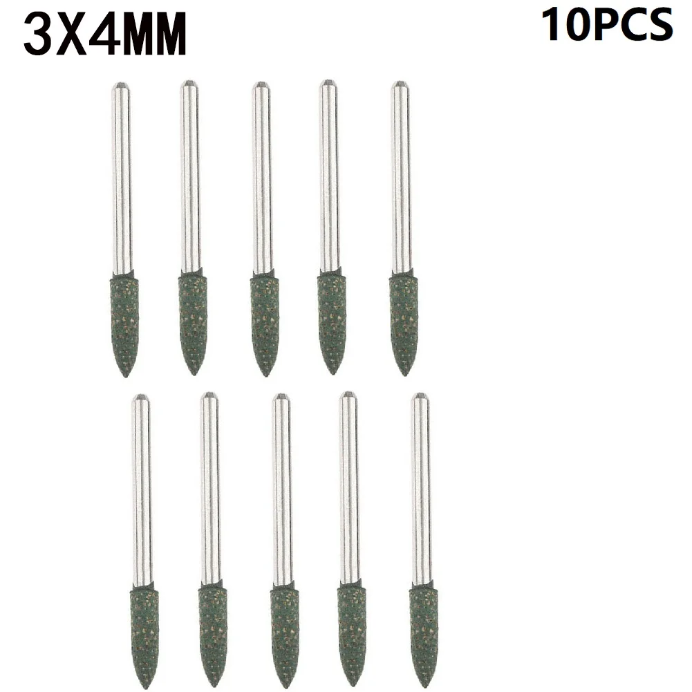 High Quality Polishing Burrs Buffing Tools 10pcs/ Set 6 Optional Sizes Conical Shape For Hanging Grinder/hand Drill