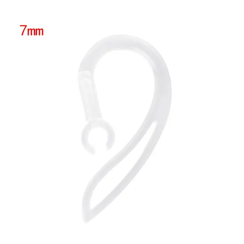 7mm Bluetooth-compatible Earphones Transparent Soft Silicone Ear Hook Clip