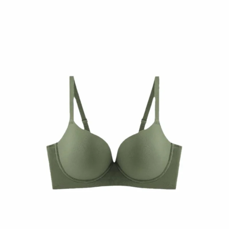 يرفع شياو تشينغ عبر الحدود الملابس الداخلية عديمة الندبات للنساء مع جزء علوي لامع جديد رفيع وجانبي يدفع كوب كامل للثدي الكبير إلى sh