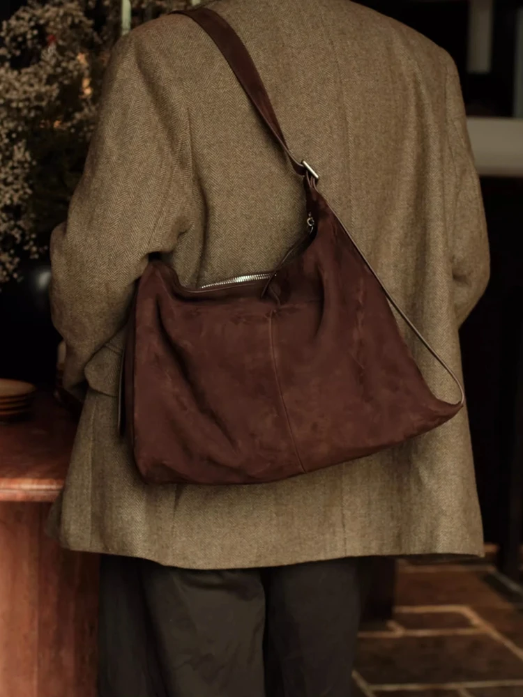 Fashion Simple Genuine Leather Women Boston Bucket Bag\Handbag Real Leather Tote Underarm Shoulder Commuter Bag Big