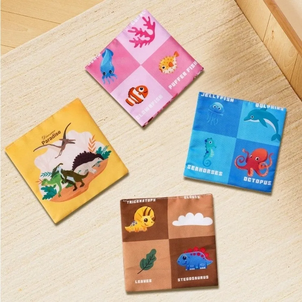 with Sensory Crinkle Paper Tissue Box Toy Education Montessori Finger Exercising Early Learning Toy Pulling Game