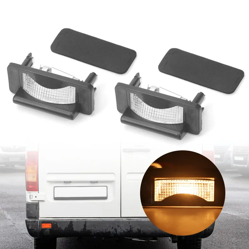 

9018200156 Car License Plate Light Rear Driving Lamp 3500K For Mercedes-Benz Sprinter W901 W902 W903 W904 1995 1996 1997-2006