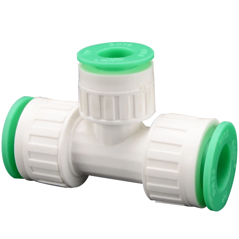 Quick Connection 16/20 PE PVC PPR Pipe 1/2＂Thread Tap Water Pipe Plug and Play Garden Agriculture Irrigation Pipe Fittings