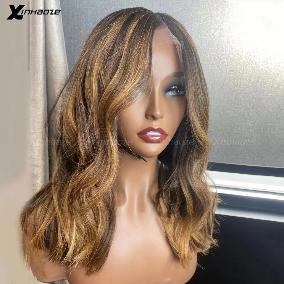 

Highlight Wig Human Hair Body Wave 5x5 Silk Top Wig Ombre Honey Blonde 13x6 Lace Front Wigs For Women Remy 4x4 Closure Wig