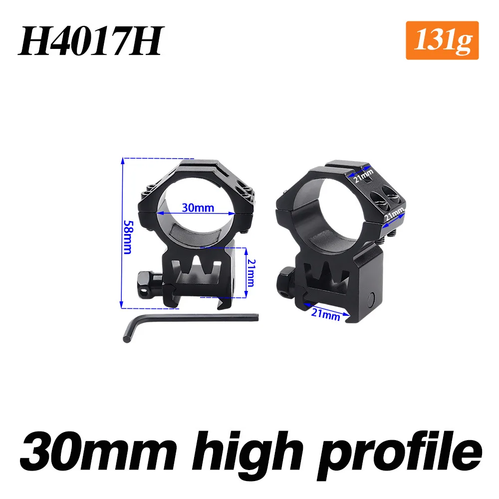 Soporte de anillo de alcance de 25,4/30mm, riel de 21mm, pistola de juguete, mira telescópica óptica, linterna, adaptador de montaje de mira láser, 2 uds.