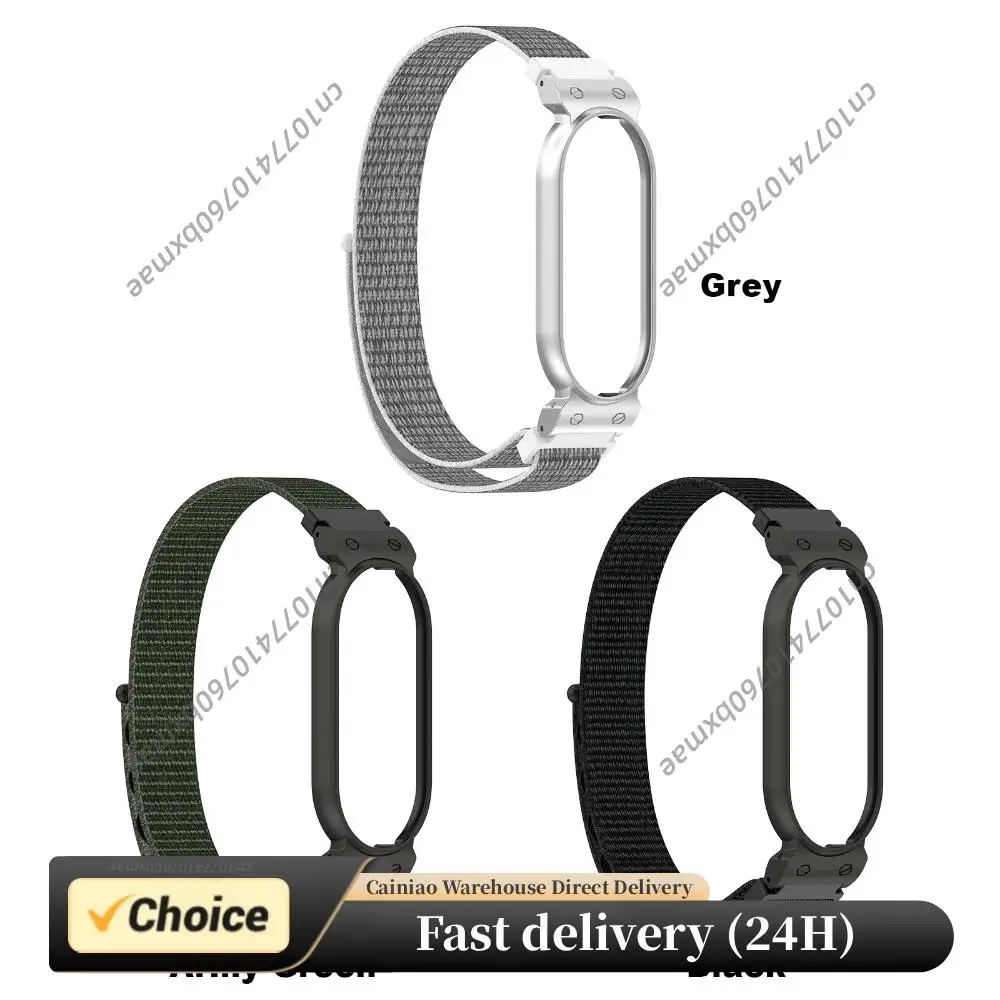 Nylon Watch Band for PLAUD NotePin S AI Voice Recorder Wrist Strap Bracelet Mount with Hook and Loop for NotePin S Gear