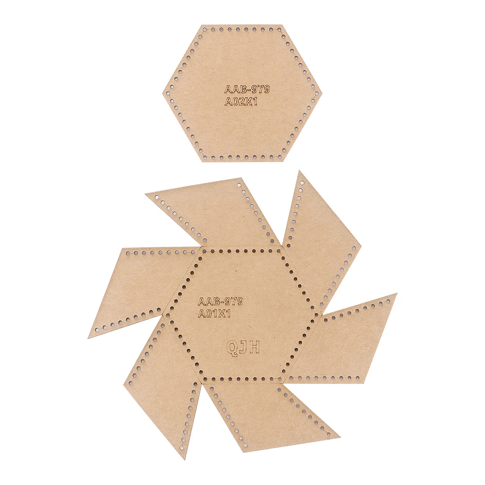 DIY Retro Desktop Storage Tray Sewing Patterns, Kraft Paper Templates, DIY Leather Handmade Crafts Stencils