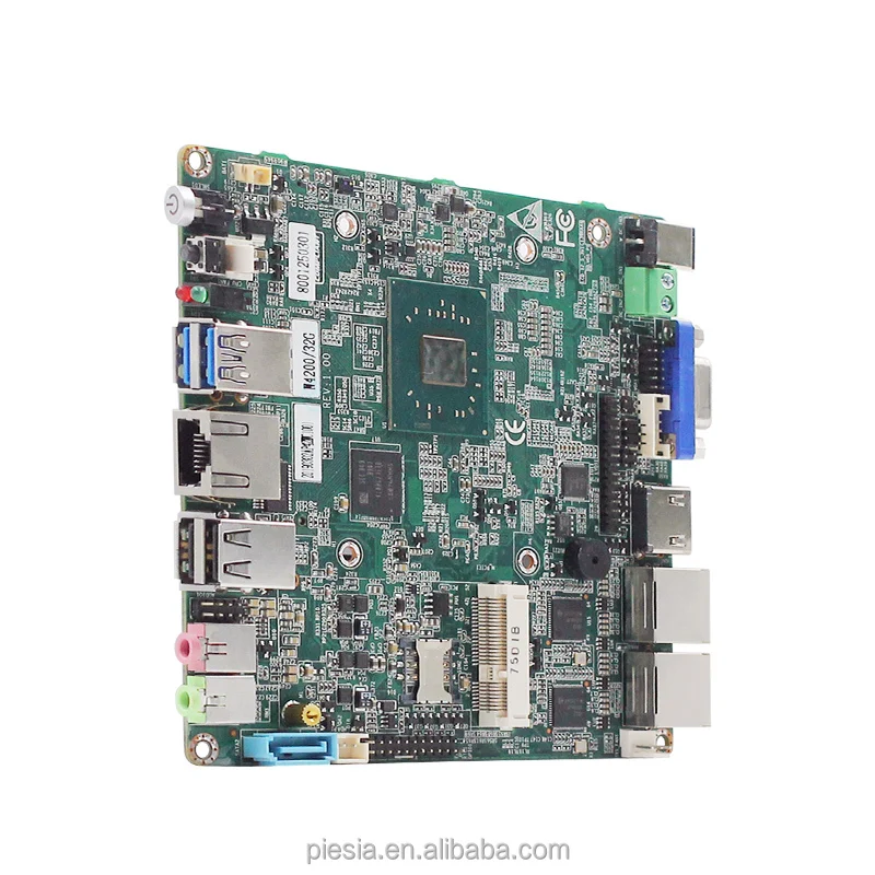 fanless Nuc nano itx motherboard Intel E3950/N4200/J3455 nano mini pc motherboard DDR3 SODIMM 204 Socket