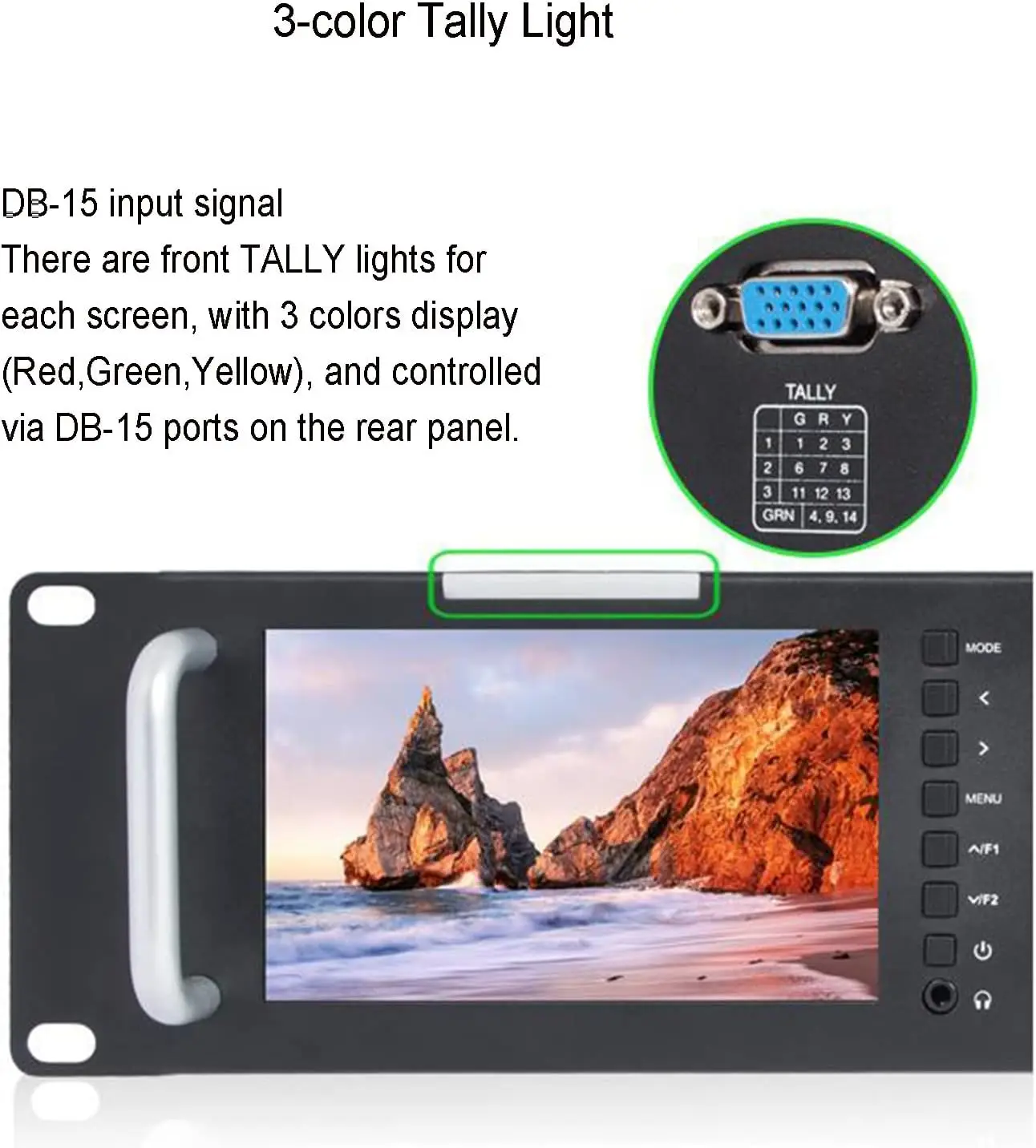 FEELWORLD T51 2RU Rack Mount Triple 5