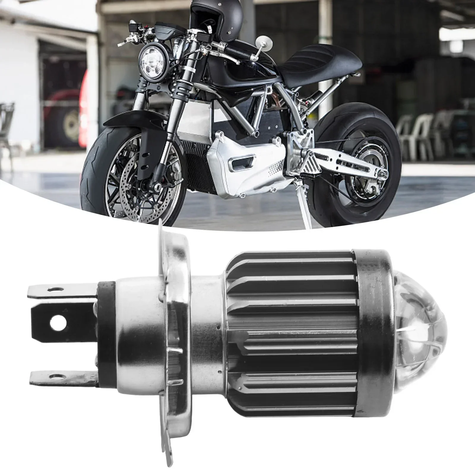 H4 Dual Color Motorcycle Headlight White 6000K High Beam/yellow 3000K LOW Beam With 6*CSP Chip IP68 Led Bulbs For Cars, Motorcyc