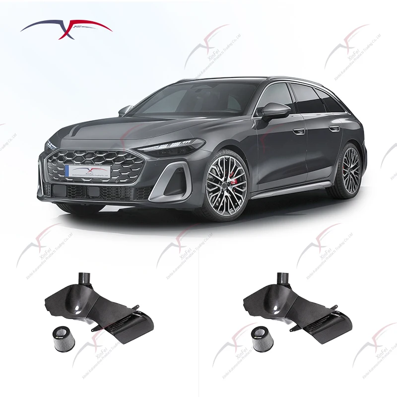 

Suitable for S5 B8 EA837 Automotive Parts Carbon Fiber Cold Intake System Kit Cold Intake Filtration System