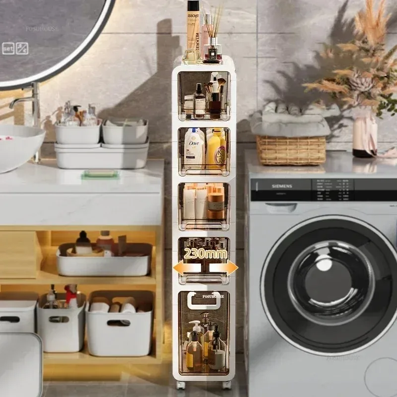 

Креативный ящик для хранения, шкаф для ванной комнаты, ширина 20 см, стеллаж для хранения, органайзер для туалета, домашний кухонный узкий шкаф, полка для хранения B W