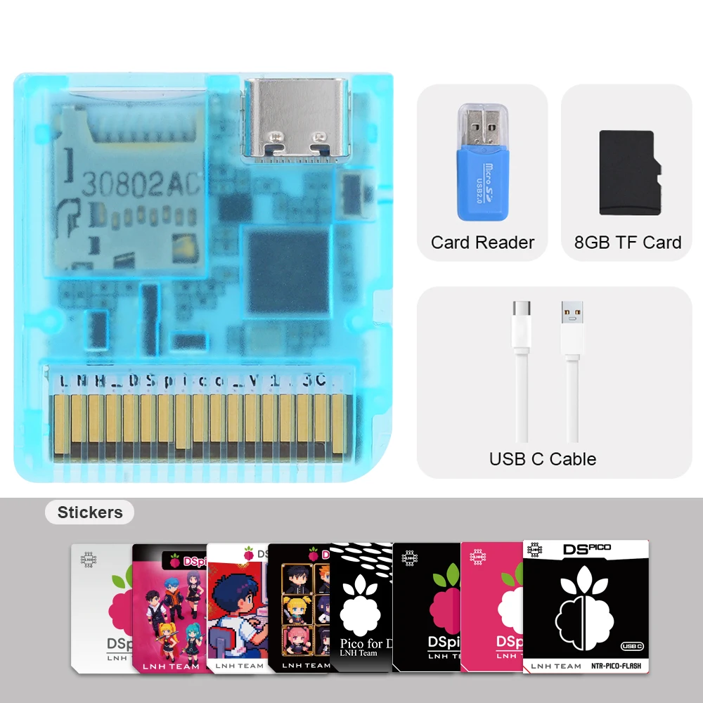 Chiscart DSpico USB C Version Game Cartridge For NDS NDSL DSi 3DS Consoles image 3