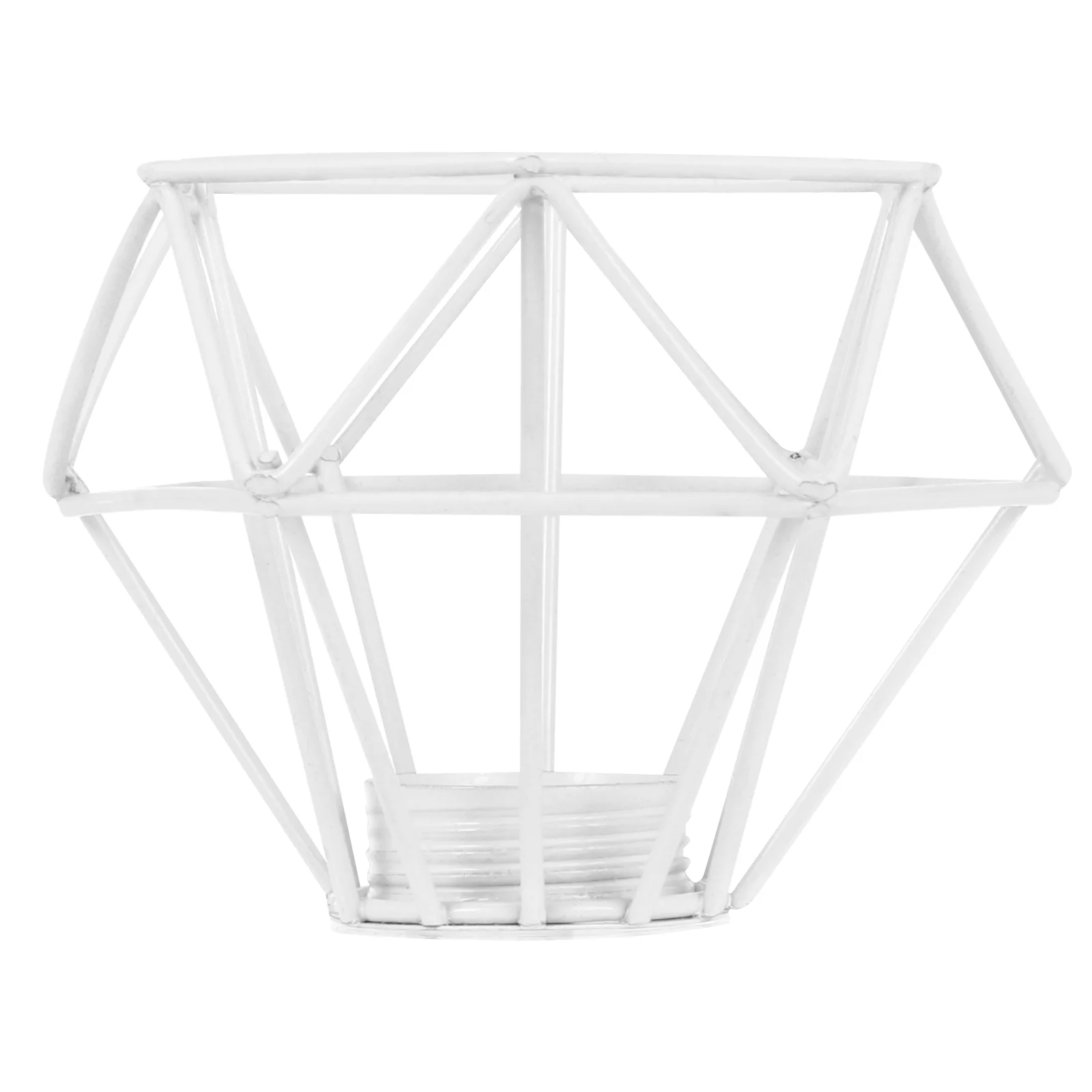 Ceiling Fan with Lights Diamond Lampshade Decoration Iron Gazebo Metal Retro Bulb Guard Cage