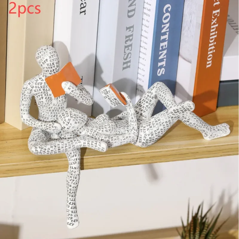 

Nordic Modern Reading Woman Statue Modern And Simple Living Room Decorative Ornaments Resin Crafts, Tabletop Sculpture statue