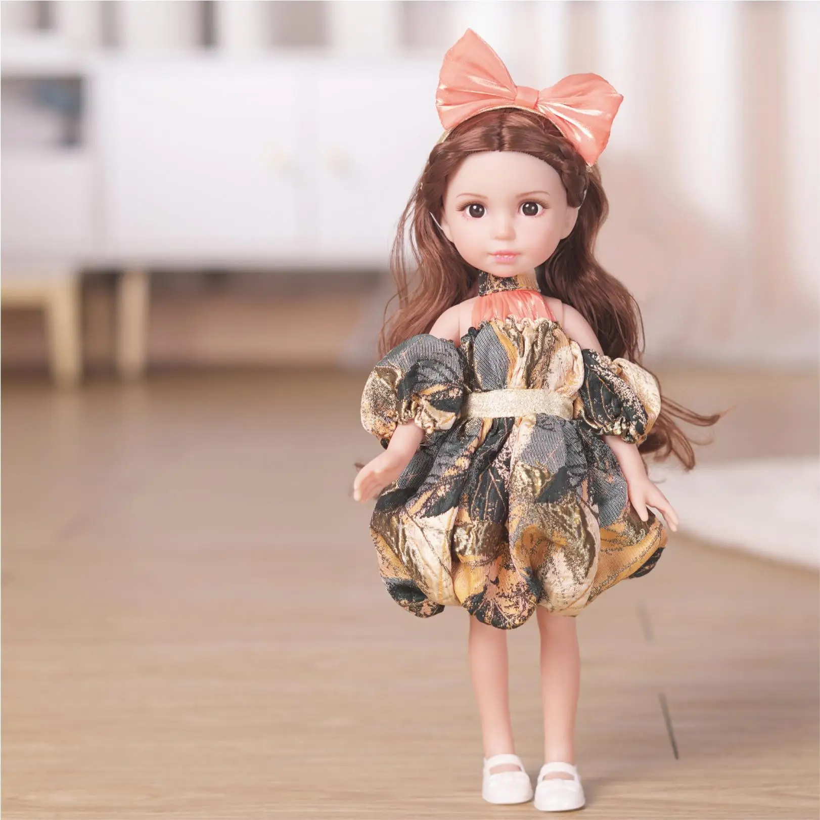 Girl\'s Full Vinyl Princess Doll with Clothes, Cute Madeup Doll, DIY Toys for Girl, Friend Gift, 14 Inch, 34cm, 1/6 BJD