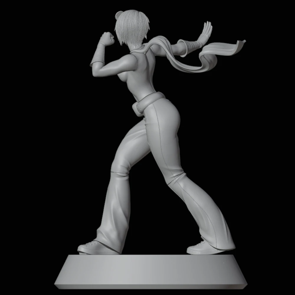 Kit de modèle de figurine non peinte en résine imprimée en 3D, garage l'inventaire, GK, jouets de bricolage non assemblés, May Lee King Fighters, NSFW, 1/24