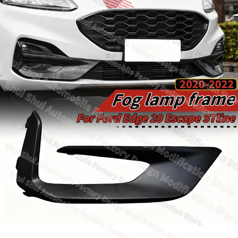 For Ford Edge 20 Escape STline 2020 2021 2022 Fog Lamp Frame Splitter Spoiler Air Vent Cover Body Kit Decoration LV4B-17K755-SAW