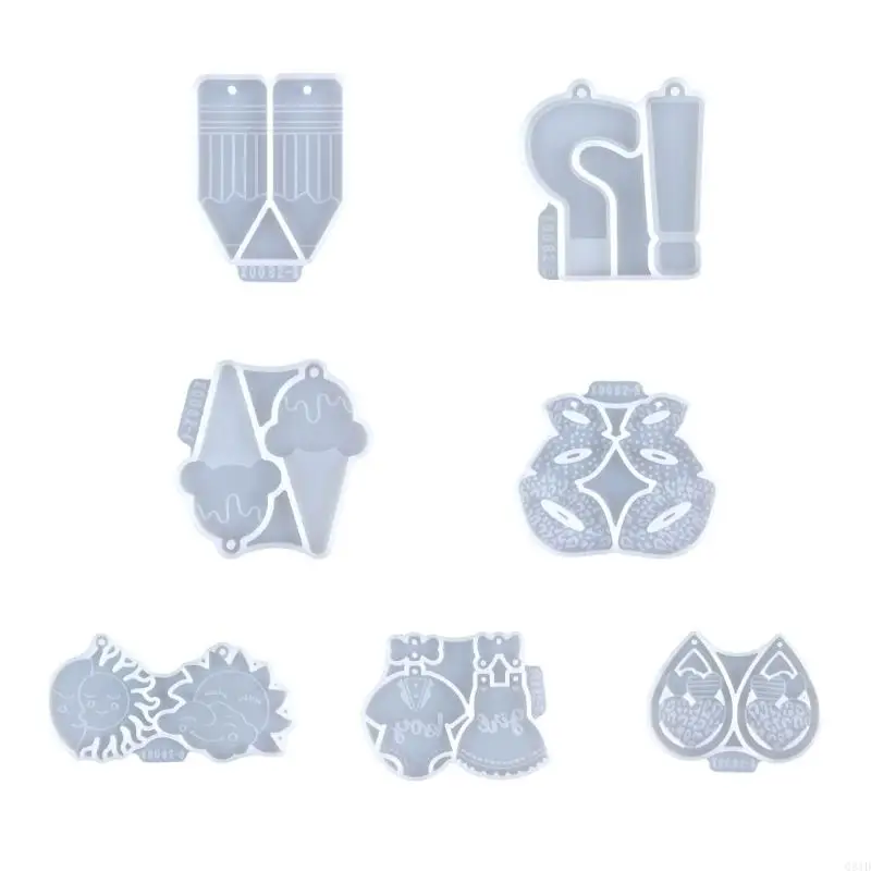 

Crystal Resin Earrings Crafting Mould Mold for Stylish Earring and Pendants Versatile DIY Jewelry Making Silicone Mold