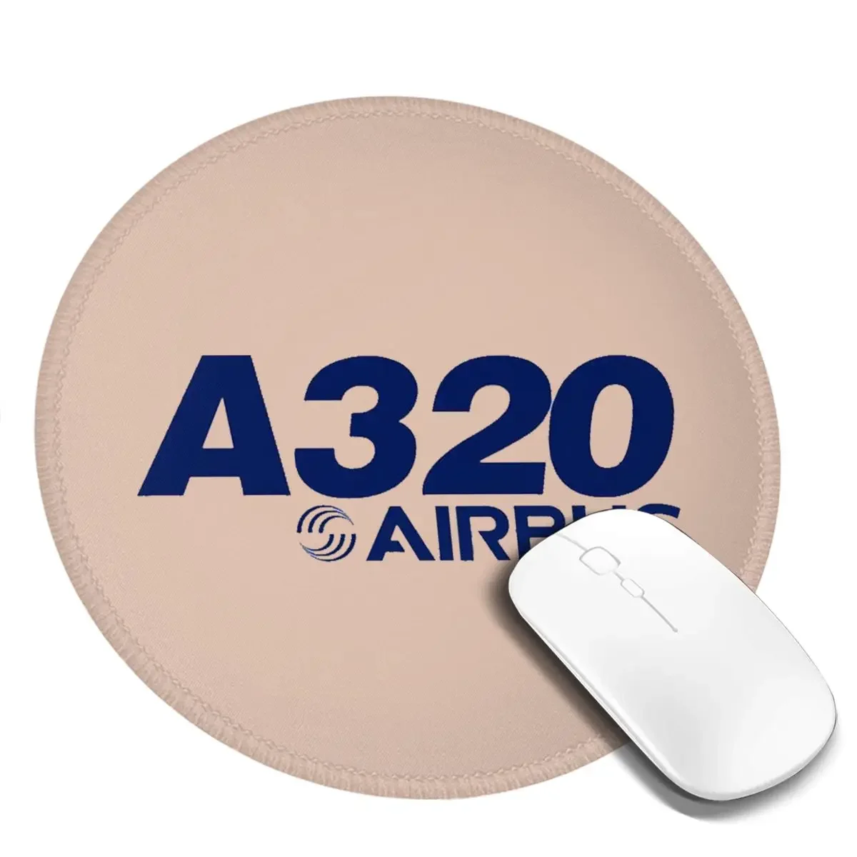 AirbusLogo Round Mouse Pad Computer Keyboard Mouse Mat Gamer PC Desk Mat Office Table Mats