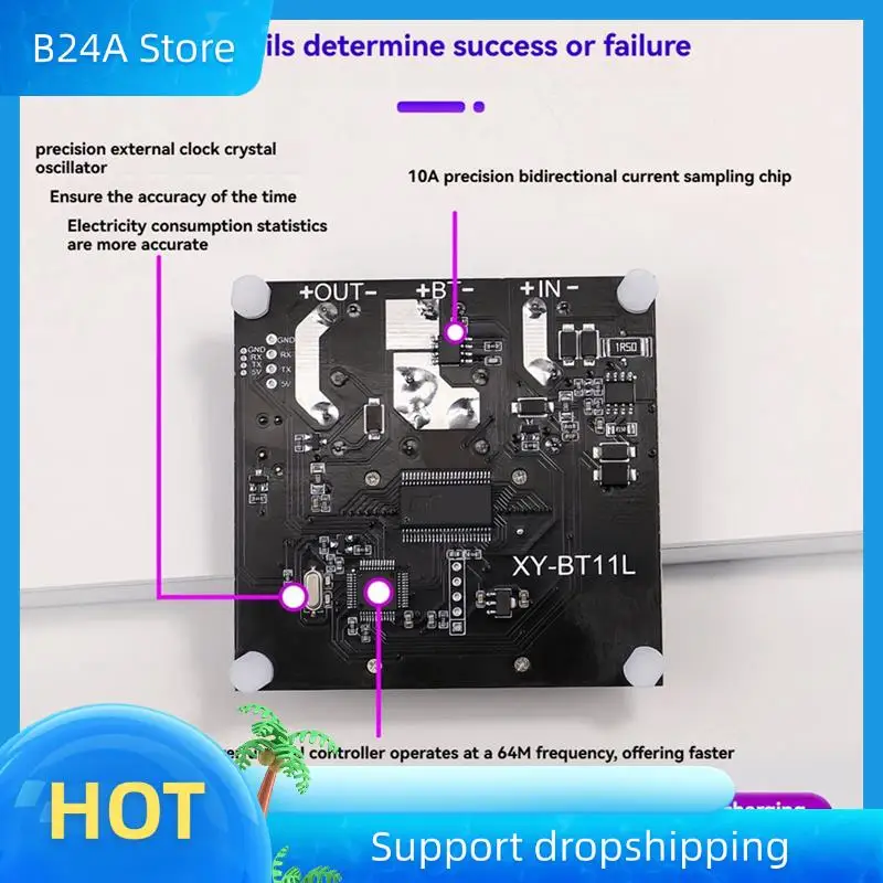

B24A XY-BT13L 30A Charge Control Module With WFPOW Bidirectional Current Detection And Discharge Protector