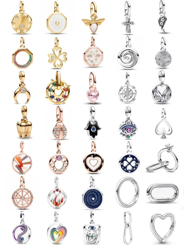 حار بيع 925 الفضة ME سلسلة الذهبي الأسنان الفيل قلادة ، مناسبة لسوار ME الأوروبي الأصلي لتقوم بها بنفسك سحر المجوهرات #2