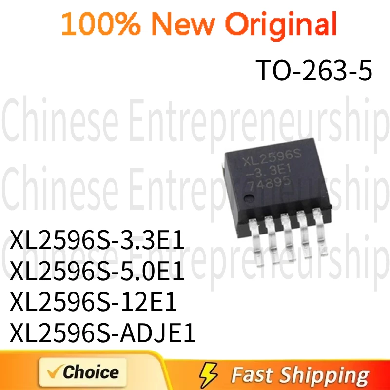 10~100 PCS TO-263-5​ XL2596S-3.3E1 XL2596S-5.0E1 XL2596S-12E1 XL2596S-ADJE1 Voltage regulator chip LM2596S 100%Quality Original