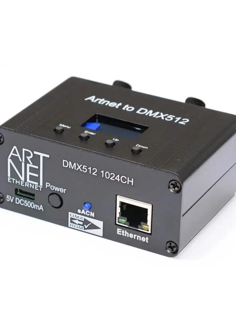 ArtNet DMX512 RDM Ethernet Lighting Controller Interface 2 Universe 1024 Disco With MA2 Titan Freesytle