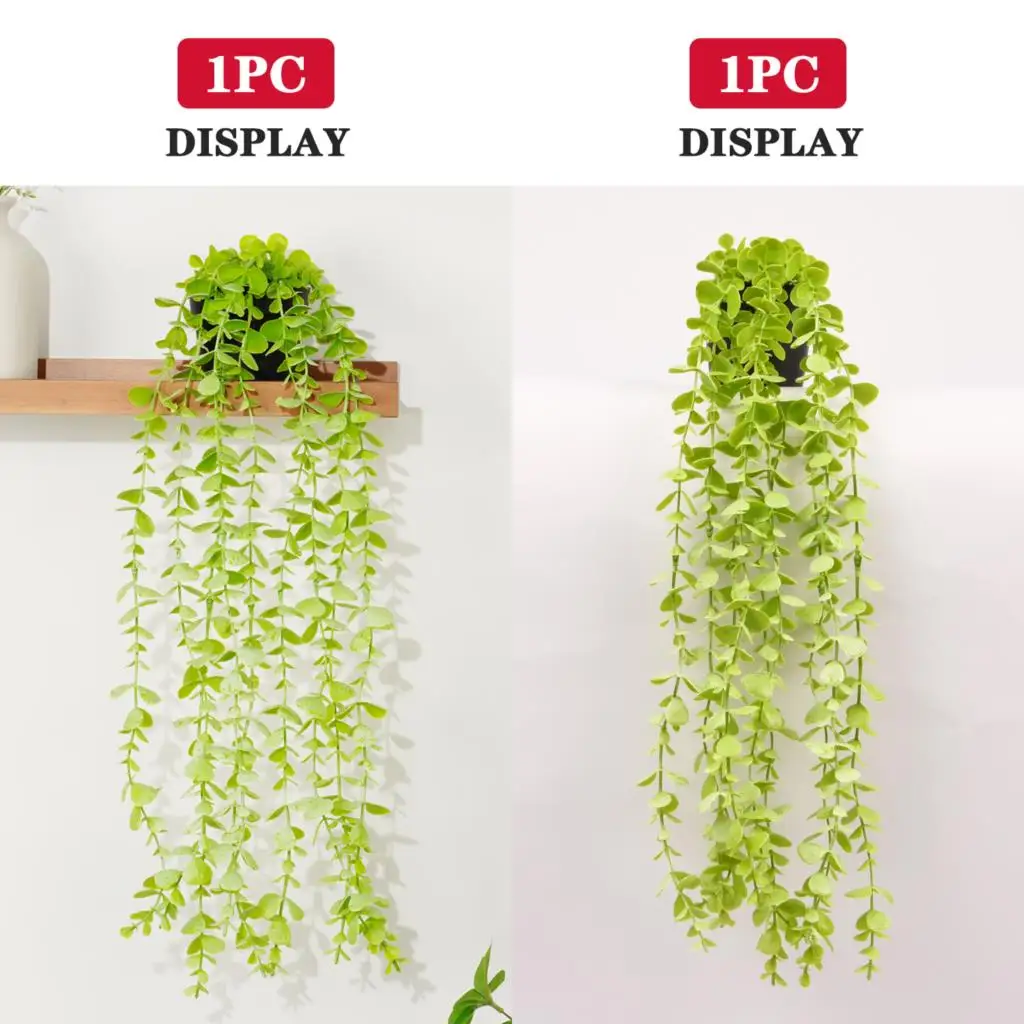 Artificial Plants Vine Hanging Ivy Fern Grass Greenery Plant pot for Home Garden Decor Outdoor Green Leaves jardim Wall Decor