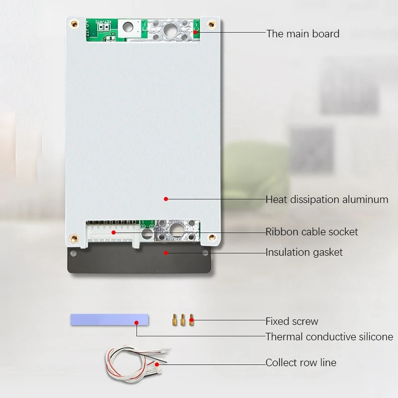 2X 8S 24V 50A Lron-Lithium Battery Protection Board For Electric Vehicles Scooters BMS With Equalization