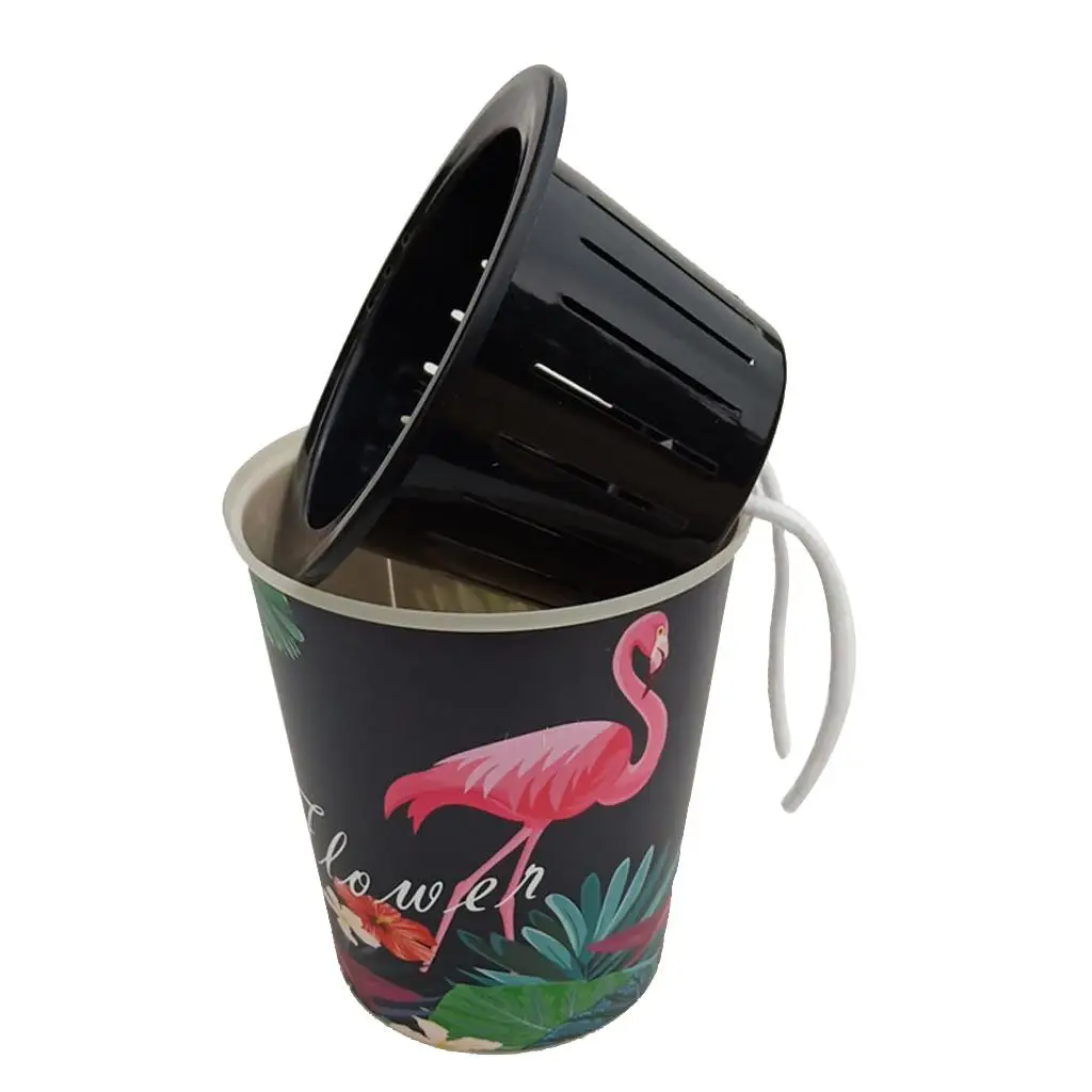 Self Watering Plant Cartoon Animal Printed Flower Plant Pots
