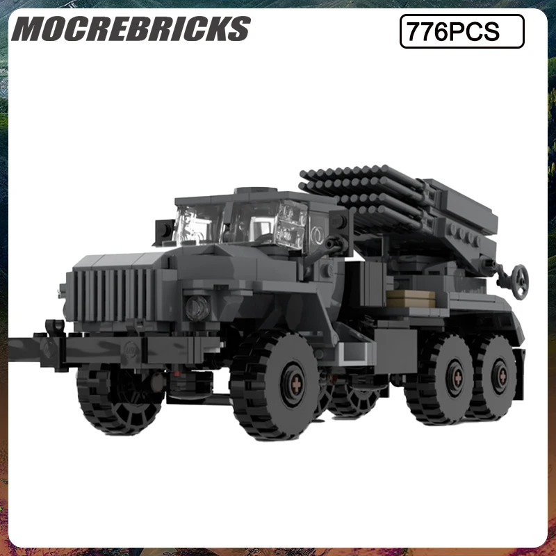 Military Series 2B17 Tornado G Missile Truck Building Blocks Model DIY Bricks Children's Educational Toys Christmas Gift