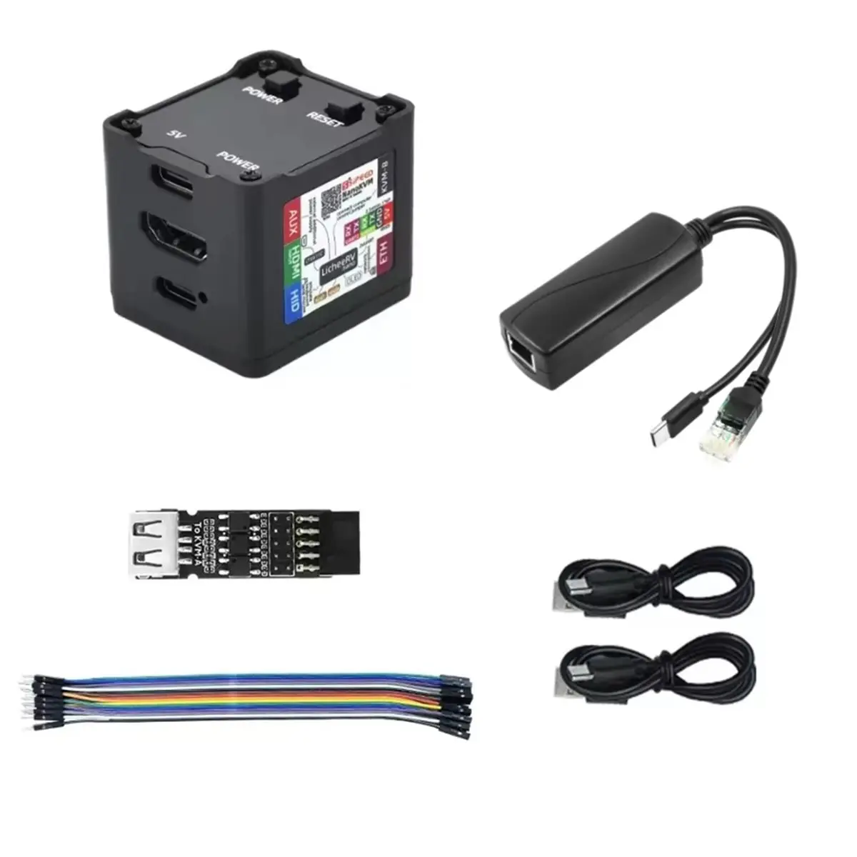 T1194C Tools-For NanoKVM PiKVM Remote Control Operation and Maintenance Server Mini PiKVM Remote Desktop Server UART Black