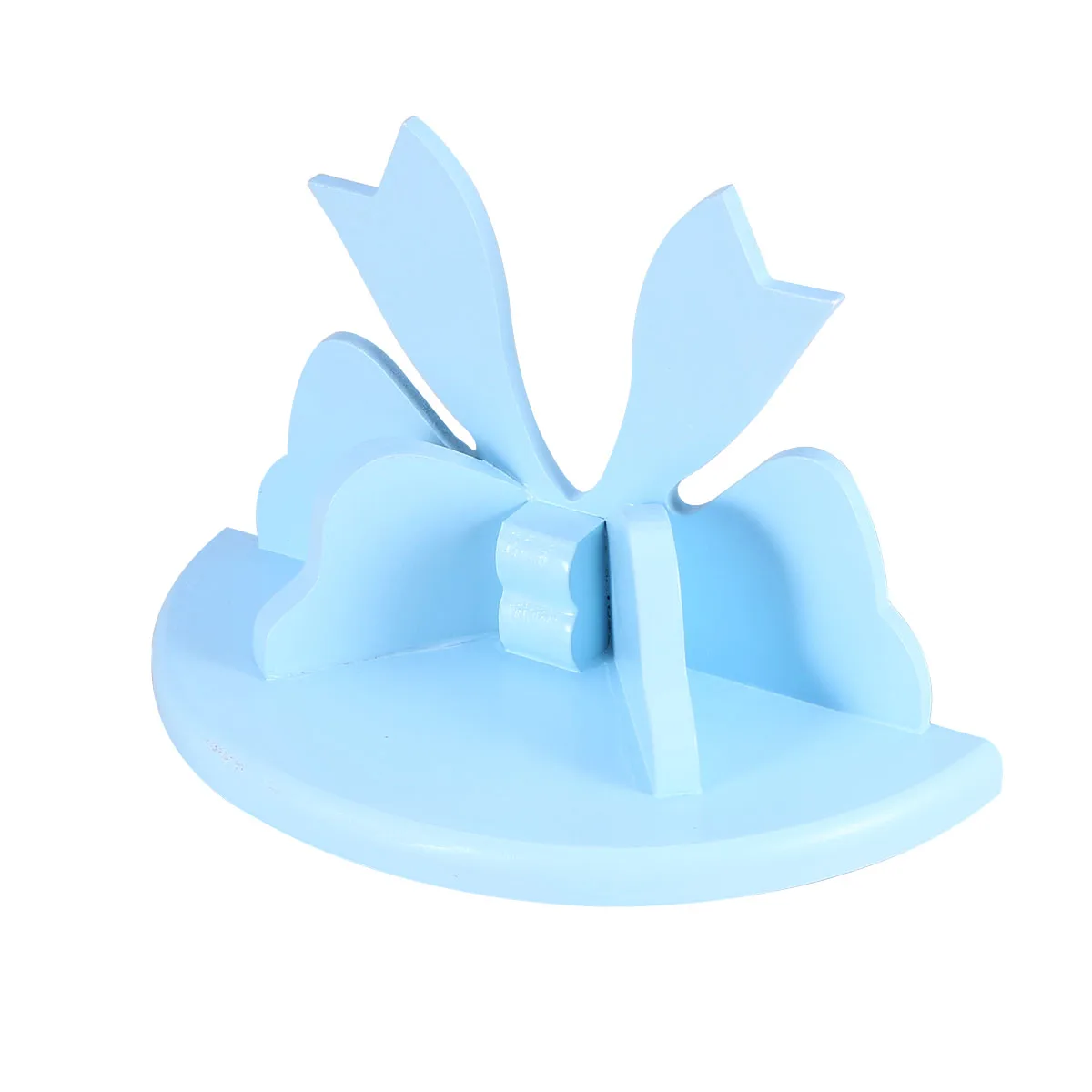 

Shelf Wooden Partition Storage Rack Decorative Wall Shelves Decorate Display Book for Blue Nursery Baby