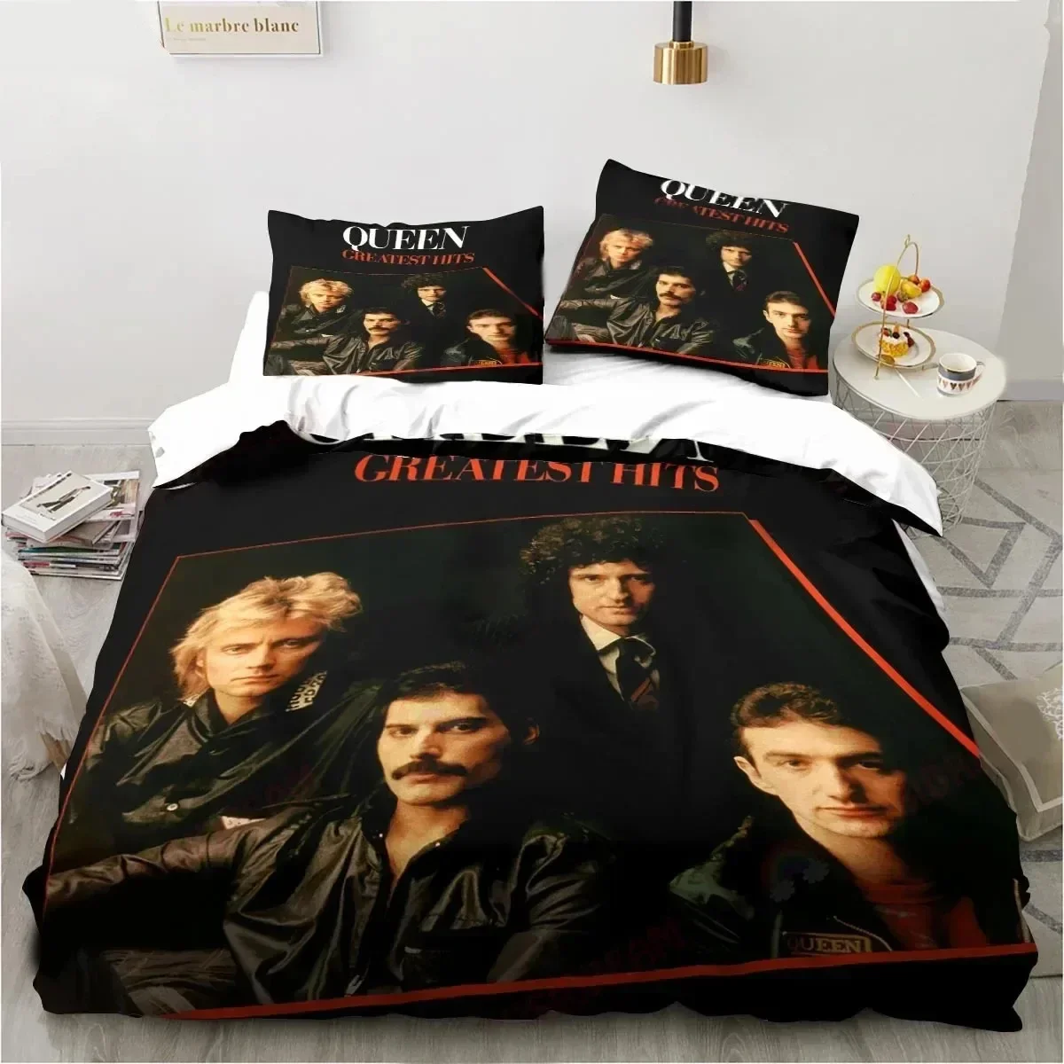 

3D Printing Queen Band Bedding Set Duvet Cover Bed Set Quilt Cover Pillowcase Comforter king Queen Size Boys Adult Bedding Set