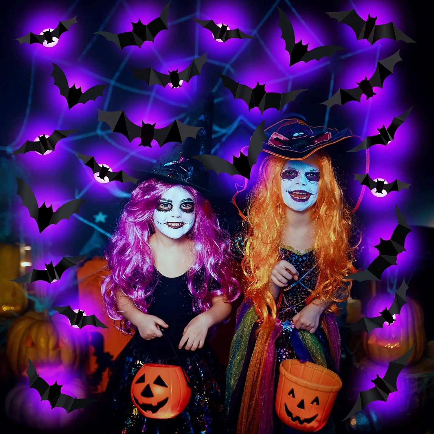 Halloween Decoration 3D Black PVC Bat Halloween Party DIY Decor Wall Sticker Bar Room Halloween Party Scary Decos Props