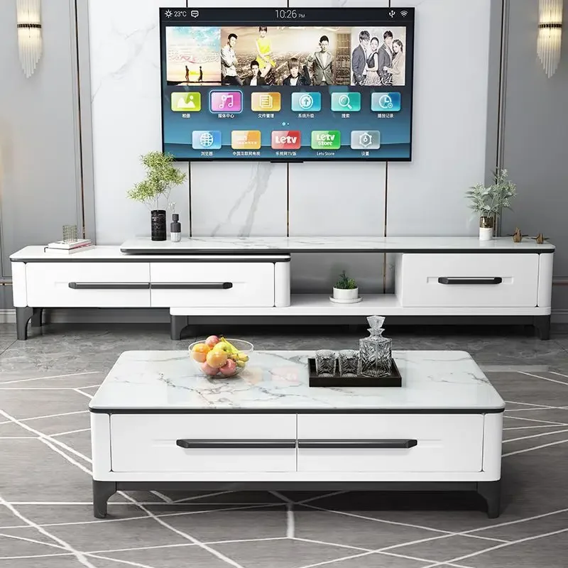 Decoration Modern Luxury Tv Cabinet Home Furniture Organizer Console Cheap Simple Rack Floor Muebles De Tv Aesthetic Salon