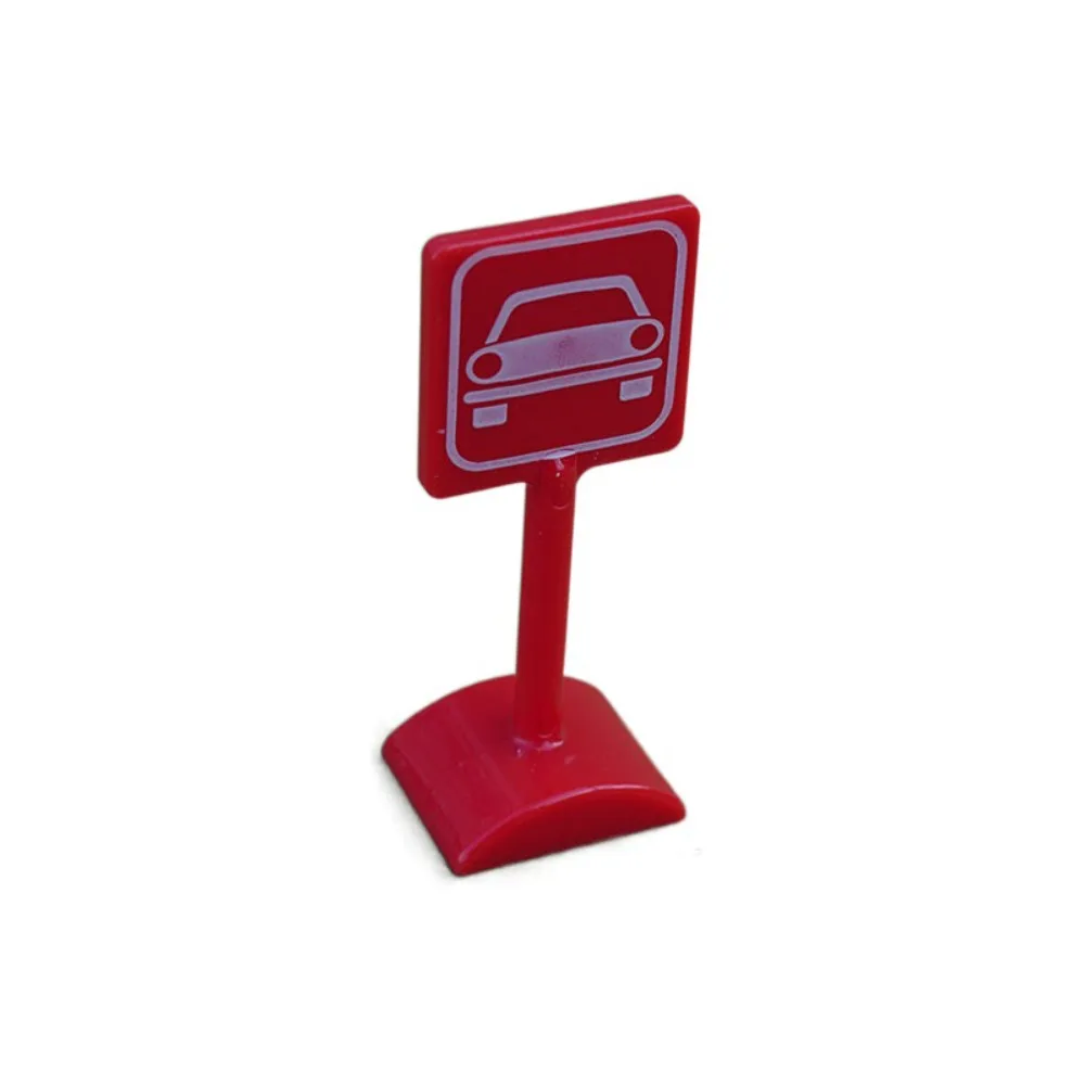 

Road Block Dollhouse Speed Limit Sign Model Mini Simulation City Road Signs Miniature Durable Mini Traffic Road Signs